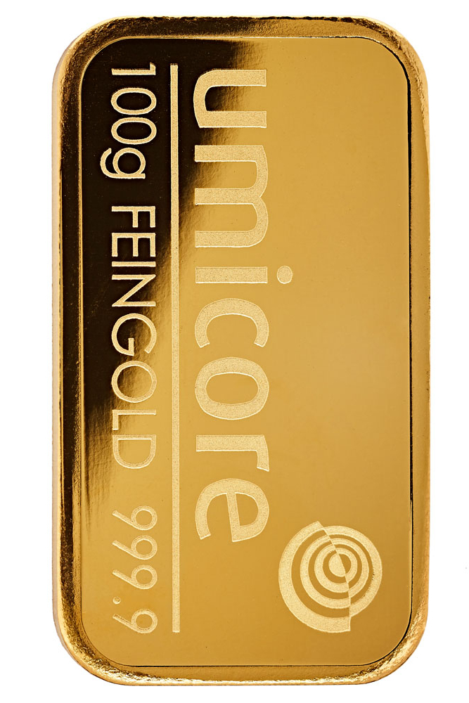 Minted Gold Bar Umicore 100 g - photo 1