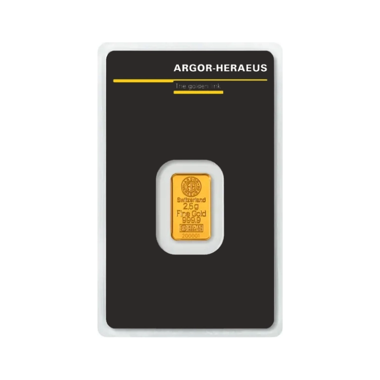 Minted Gold Bar Argor-Heraeus 2,5 g - photo 1