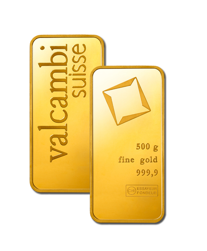 Minted Gold Bar Valcambi 500 g - photo 1